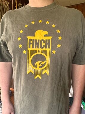 Vintage 2000s Finch Eagle & Stars Alternative Emo Band Tee